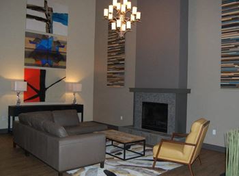 Fireplace in living room